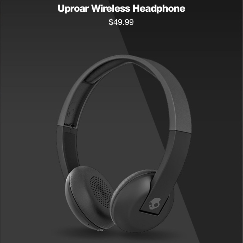 Skullcandy Uproar Wireless On-Ear Headphone -Black